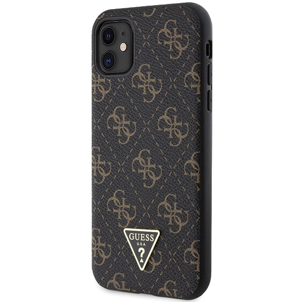 Guess 4G Triangle Metal Logo case for iPhone 11 / XR - blackeng