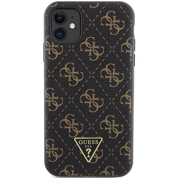 Guess 4G Triangle Metal Logo case for iPhone 11 / XR - blackeng