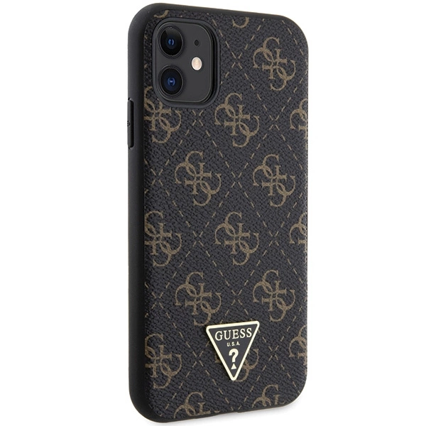 Guess 4G Triangle Metal Logo case for iPhone 11 / XR - blackeng