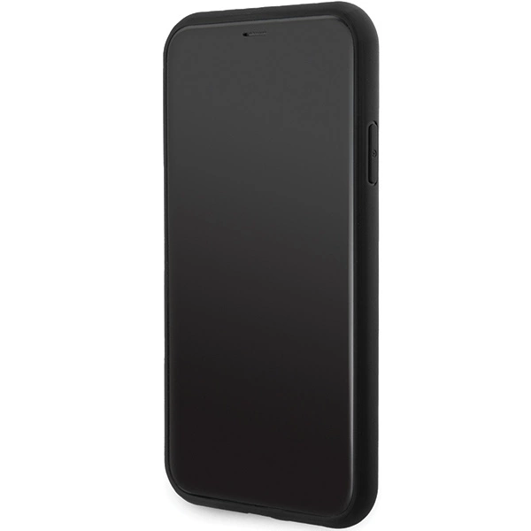 Guess 4G Triangle Metal Logo case for iPhone 11 / XR - blackeng