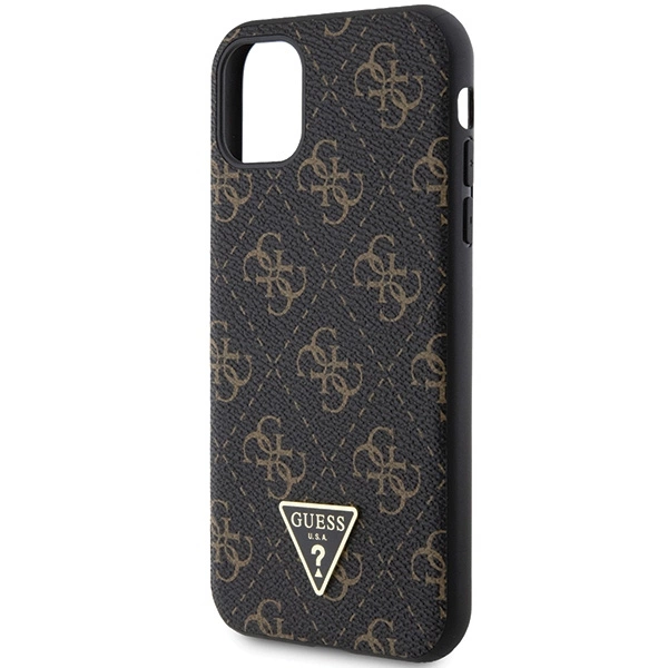 Guess 4G Triangle Metal Logo case for iPhone 11 / XR - blackeng
