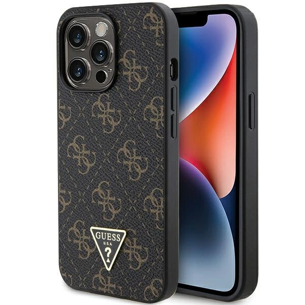 Guess 4G Triangle Metal Logo case for iPhone 13 Pro / iPhone 13 - blackeng