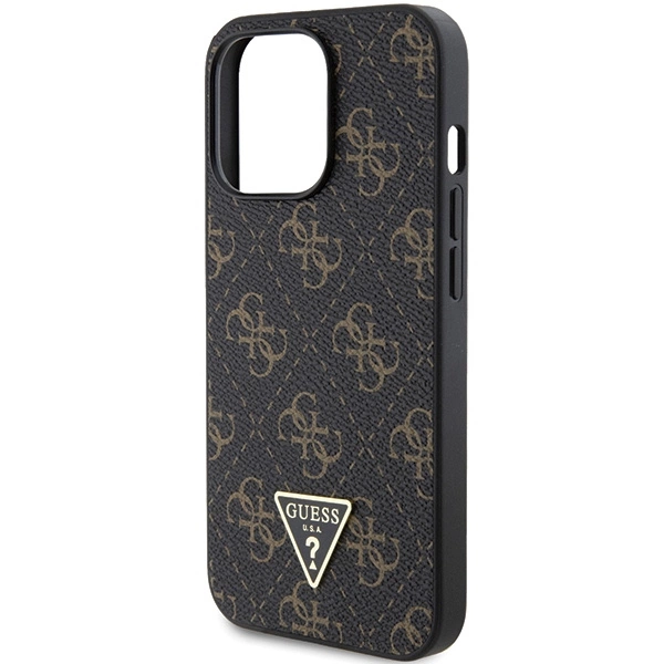 Guess 4G Triangle Metal Logo case for iPhone 14 Pro - blackeng