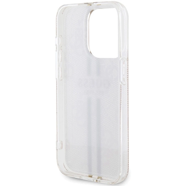 Guess IML 4G Gold Stripe case for iPhone 14 Pro Max - pinkeng