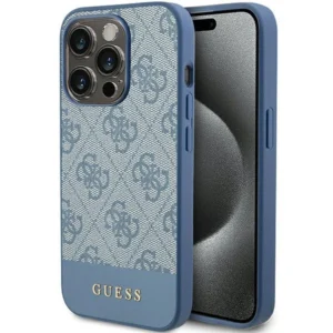 Guess 4G Stripe Collection case for iPhone 15 Pro - blueeng