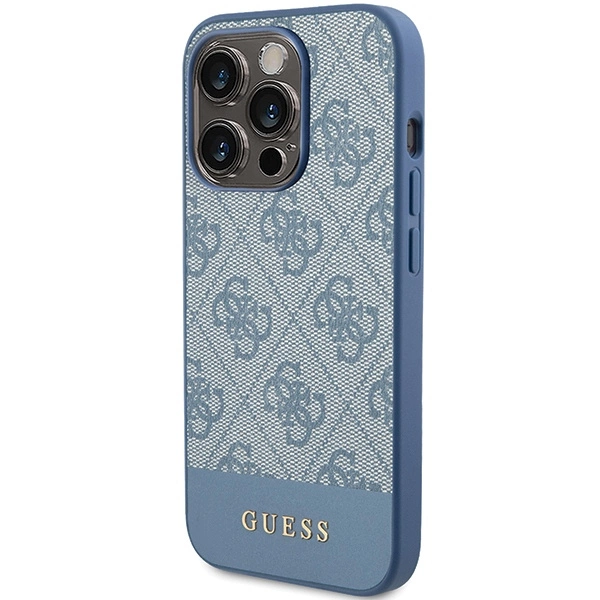 Guess 4G Stripe Collection case for iPhone 15 Pro - blueeng