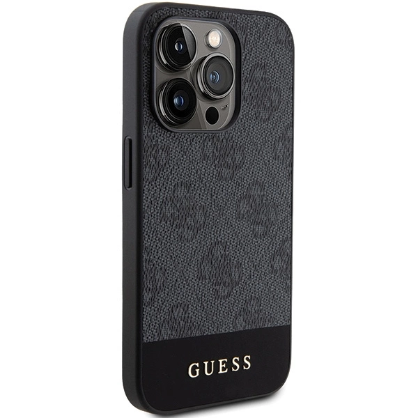 Guess 4G Stripe Collection case for iPhone 15 Pro - grayeng