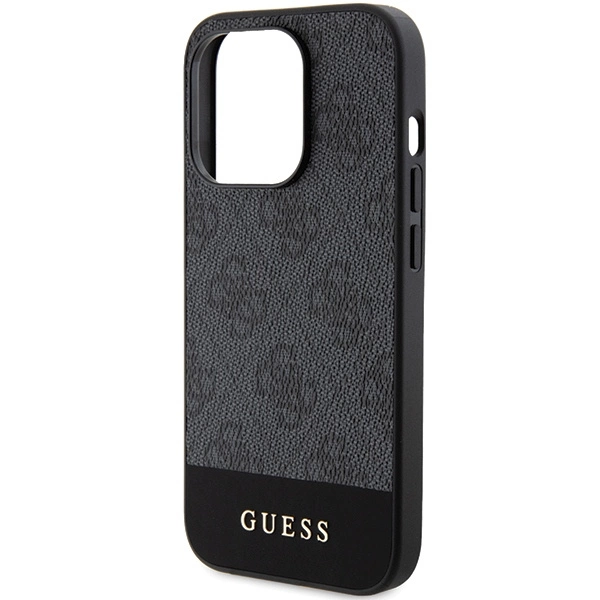 Guess 4G Stripe Collection case for iPhone 15 Pro - grayeng