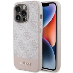 Guess 4G Stripe Collection case for iPhone 15 Pro - pinkeng