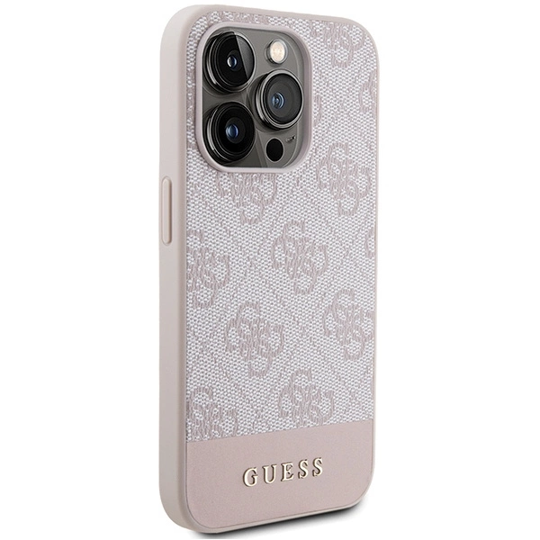 Guess 4G Stripe Collection case for iPhone 15 Pro - pinkeng