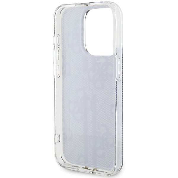 Guess IML 4G Gold Stripe case for iPhone 15 Pro - blackeng