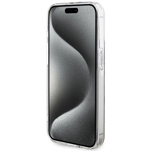 Guess IML 4G Gold Stripe case for iPhone 15 Pro - browneng