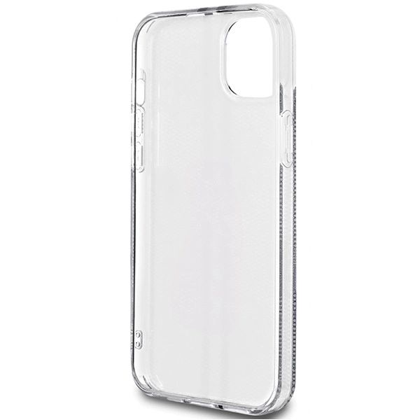 Guess IML 4G Gold Stripe case for iPhone 15 Plus / 14 Plus - blackeng