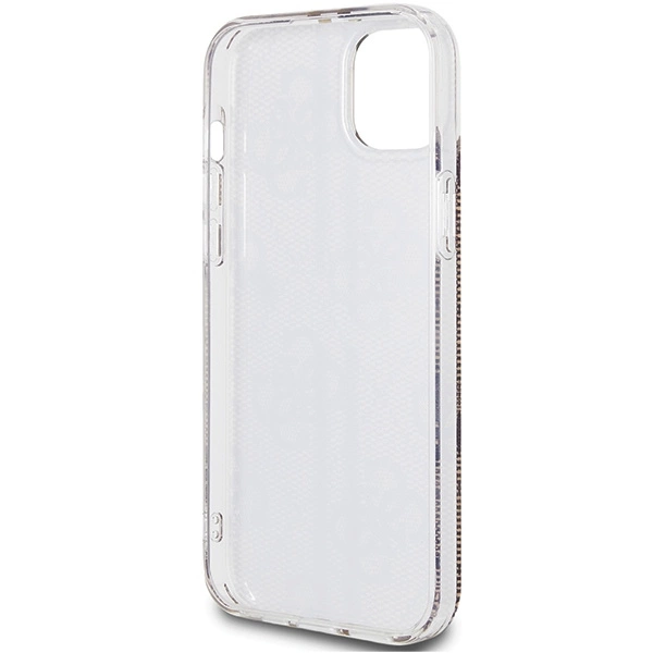 Guess IML 4G Gold Stripe case for iPhone 15 Plus / 14 Plus - browneng