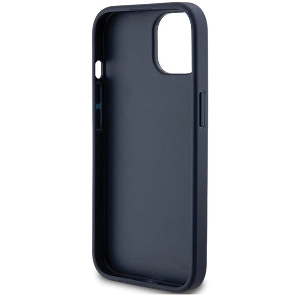 Guess 4G Triangle Metal Logo case for iPhone 15 Plus / 14 Plus - blueeng