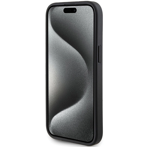 Guess 4G Triangle Metal Logo case for iPhone 15 Plus / 14 Plus - blackeng