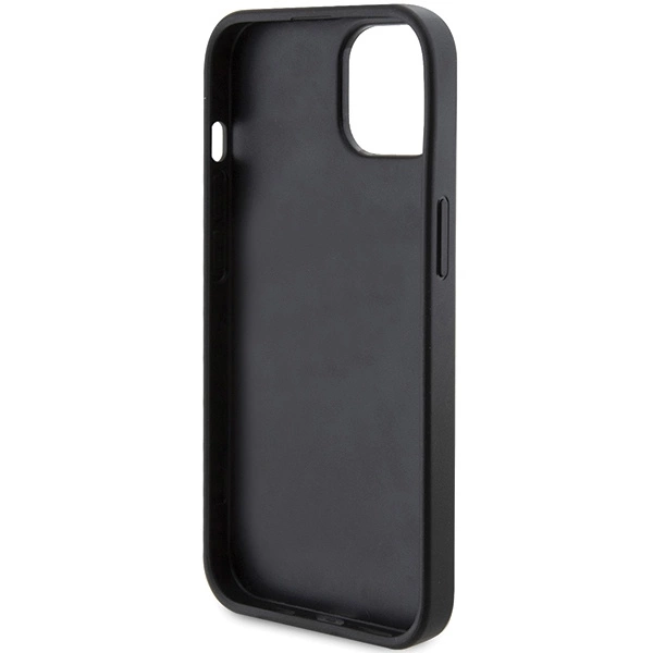 Guess 4G Triangle Metal Logo case for iPhone 15 Plus / 14 Plus - blackeng