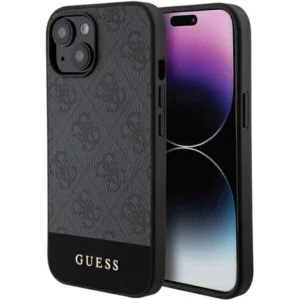 Guess 4G Stripe Collection case for iPhone 15 / 14 / 13 - grayeng