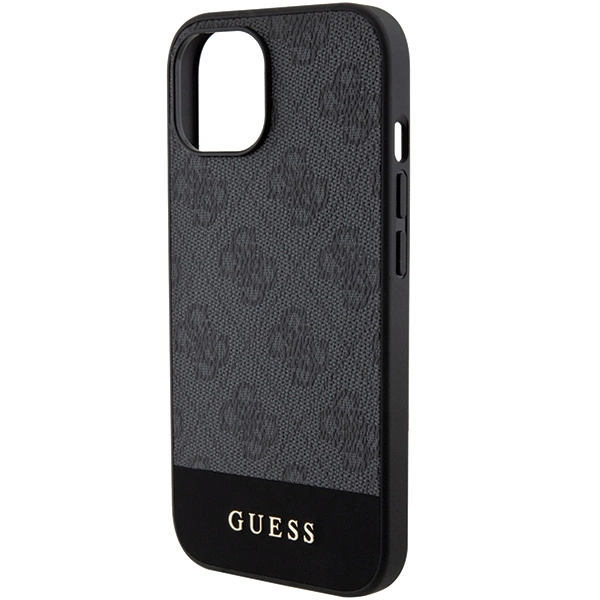 Guess 4G Stripe Collection case for iPhone 15 / 14 / 13 - grayeng