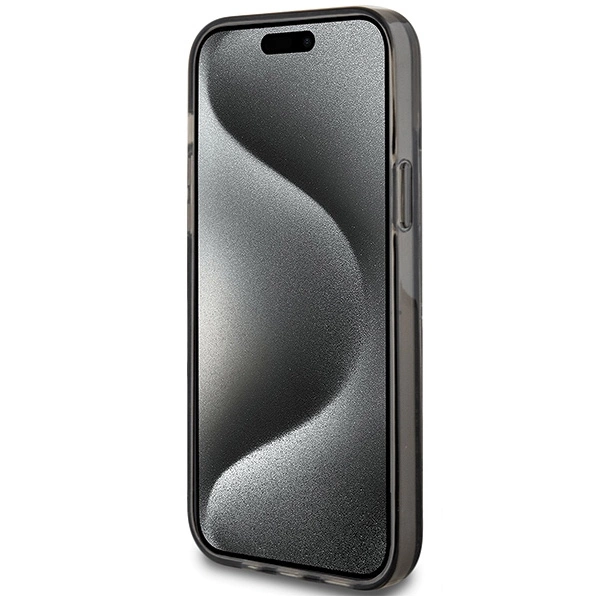 Guess Liquid Glitter Gold Stripes case for iPhone 15 / 14 / 13 - blackeng