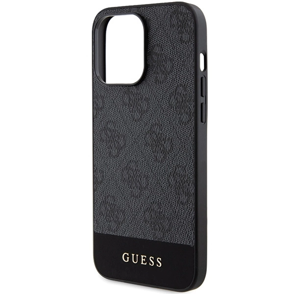Guess 4G Stripe Collection case for iPhone 15 Pro Max - grayeng