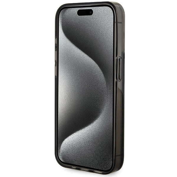 Guess Liquid Glitter Gold Stripes case for iPhone 15 Pro Max - blackeng
