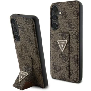 Guess Grip Stand 4G Triangle Strass case for Samsung Galaxy S24+ - browneng