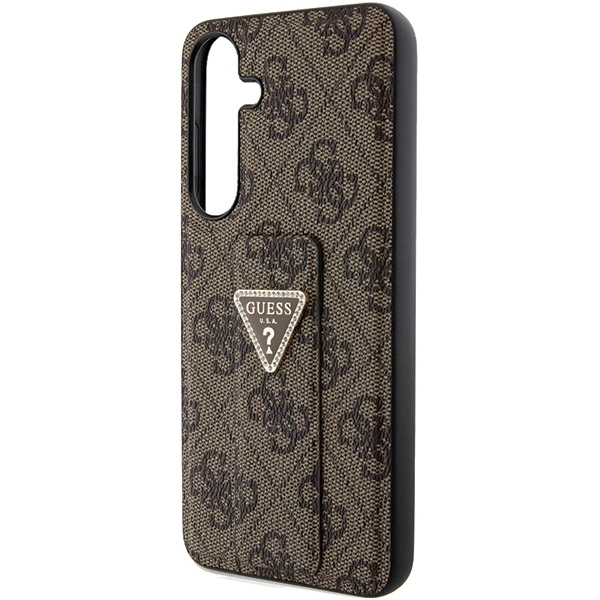 Guess Grip Stand 4G Triangle Strass case for Samsung Galaxy S24+ - browneng