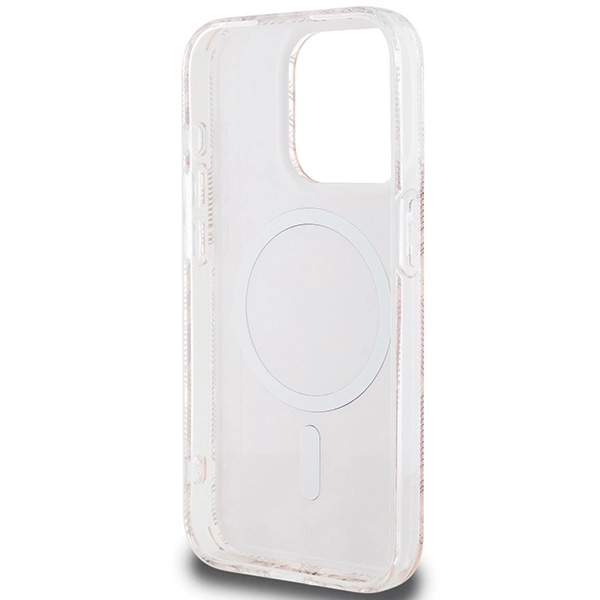 Guess IML GCube MagSafe case for iPhone 15 Pro - pinkeng