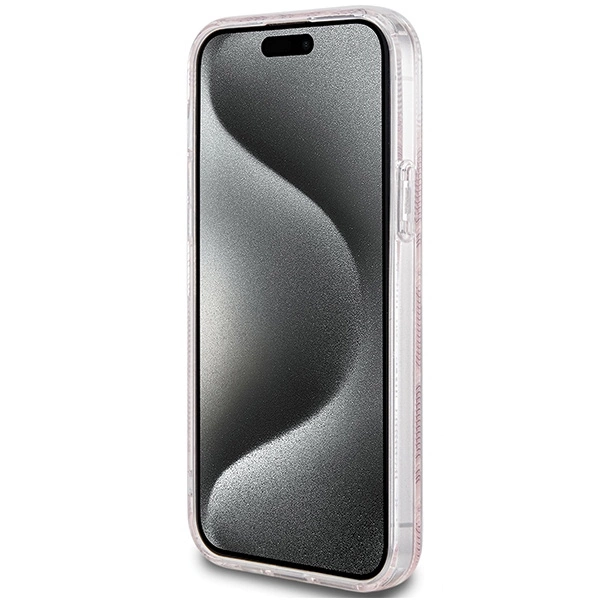 Guess IML GCube MagSafe case for iPhone 15 Plus / 14 Plus - pinkeng