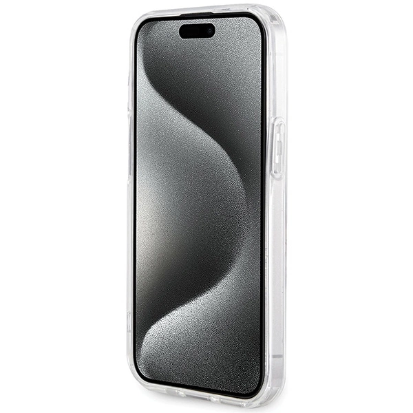 Guess IML Flowers Wreatch MagSafe Case for iPhone 15 / 14 / 13 - Transparenteng
