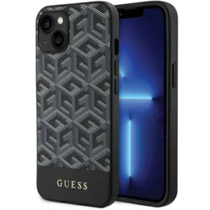 Guess GCube Stripes MagSafe case for iPhone 15 / 14 / 13 - blackeng