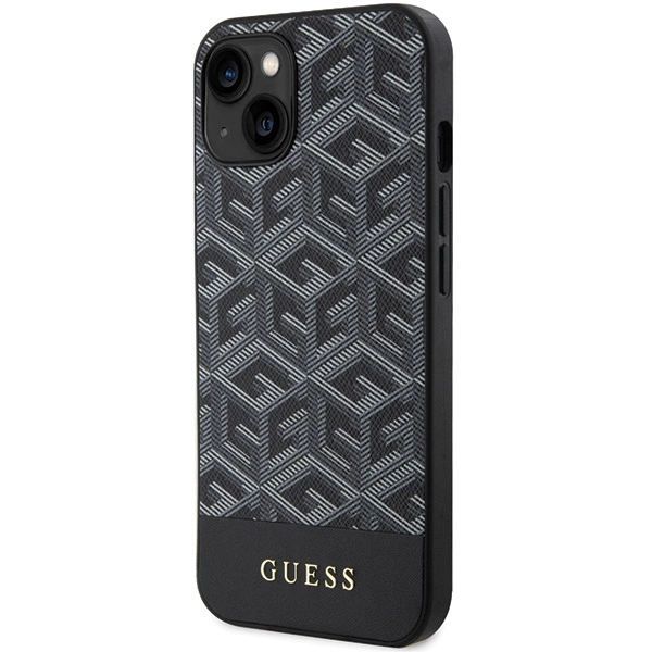 Guess GCube Stripes MagSafe case for iPhone 15 / 14 / 13 - blackeng