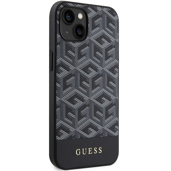 Guess GCube Stripes MagSafe case for iPhone 15 / 14 / 13 - blackeng