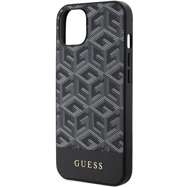 Guess GCube Stripes MagSafe case for iPhone 15 / 14 / 13 - blackeng