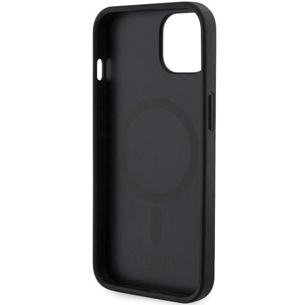 Guess GCube Stripes MagSafe case for iPhone 15 / 14 / 13 - blackeng
