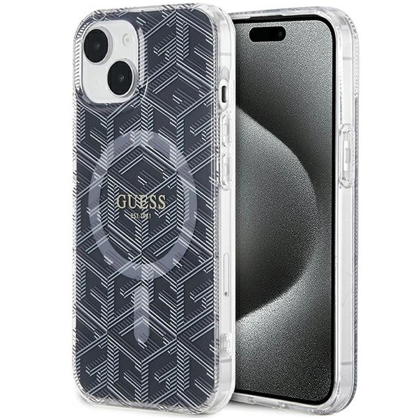 Guess IML GCube MagSafe case for iPhone 15 / 14 / 13 - blackeng