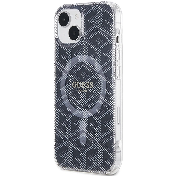 Guess IML GCube MagSafe case for iPhone 15 / 14 / 13 - blackeng