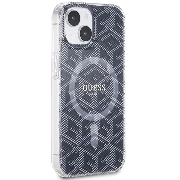 Guess IML GCube MagSafe case for iPhone 15 / 14 / 13 - blackeng