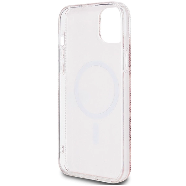 Guess IML GCube MagSafe case for iPhone 15 / 14 / 13 - pinkeng