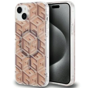 Guess IML GCube MagSafe case for iPhone 15 / 14 / 13 - browneng