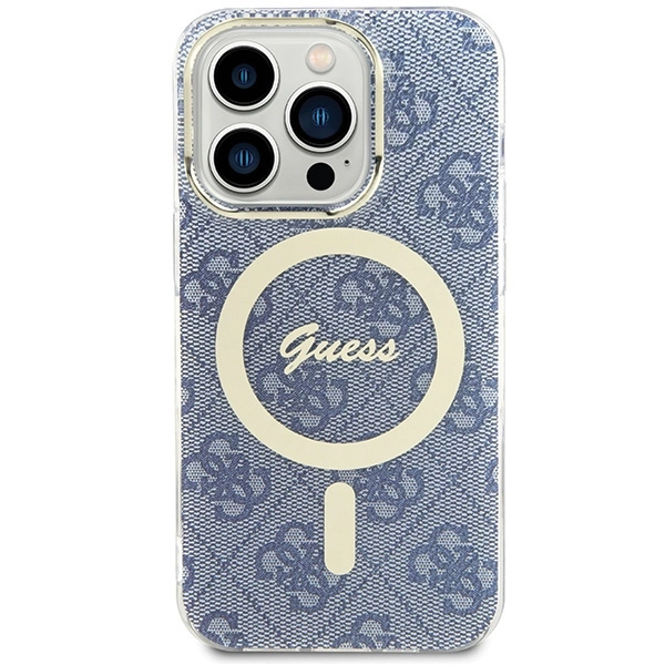 Guess IML 4G MagSafe case for iPhone 15 Pro Max - blueeng