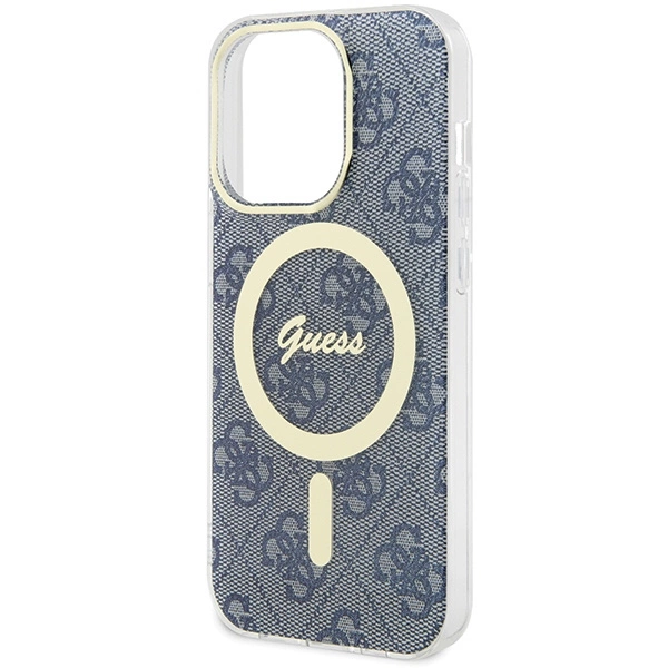 Guess IML 4G MagSafe case for iPhone 15 Pro Max - blueeng