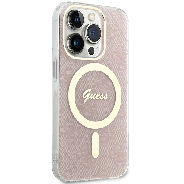 Guess IML 4G MagSafe case for iPhone 15 Pro Max - pinkeng