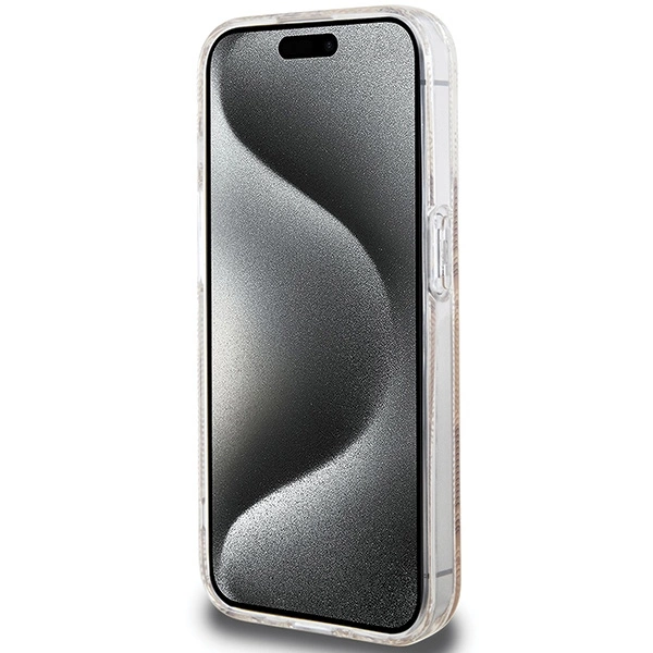 Guess IML GCube MagSafe case for iPhone 15 Pro Max - browneng