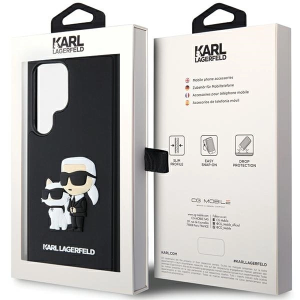 Karl Lagerfeld 3D Rubber Karl&Choupette case for Samsung Galaxy S24 Ultra - blackeng