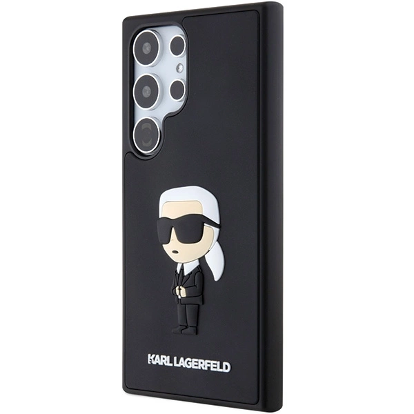 Karl Lagerfeld 3D Rubber Ikonik Case for Samsung Galaxy S24 Ultra - Blackeng