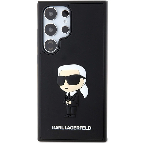 Karl Lagerfeld 3D Rubber Ikonik Case for Samsung Galaxy S24 Ultra - Blackeng
