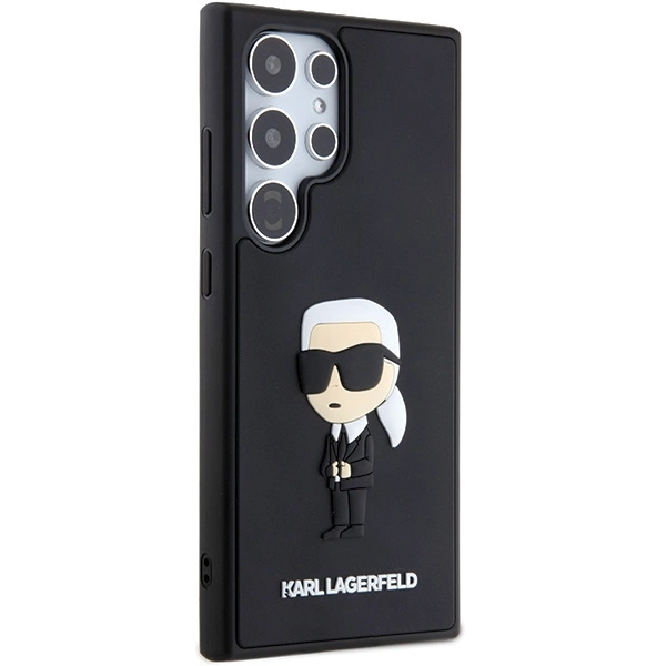 Karl Lagerfeld 3D Rubber Ikonik Case for Samsung Galaxy S24 Ultra - Blackeng