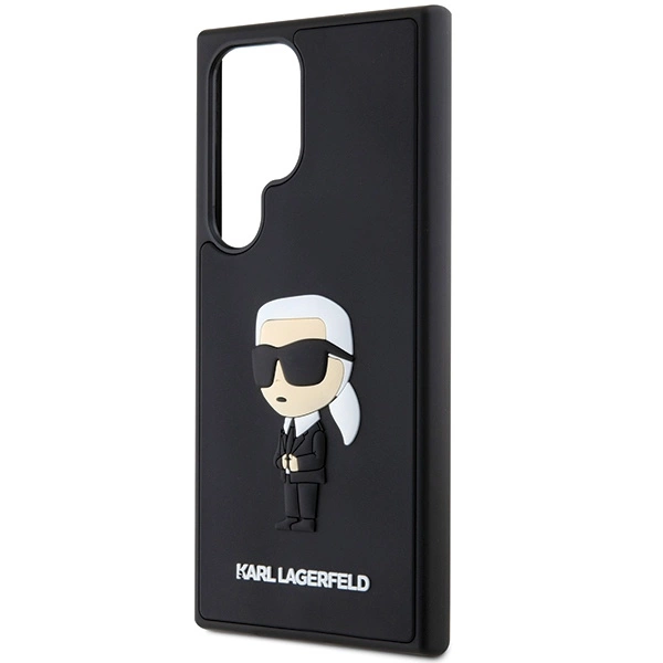 Karl Lagerfeld 3D Rubber Ikonik Case for Samsung Galaxy S24 Ultra - Blackeng